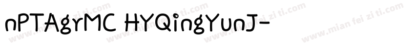 nPTAgrMC HYQingYunJ字体转换